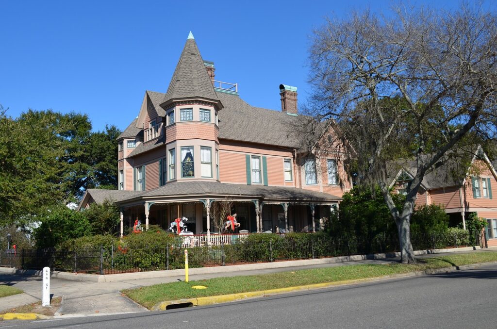 Victorian house beach street on Amelia Island