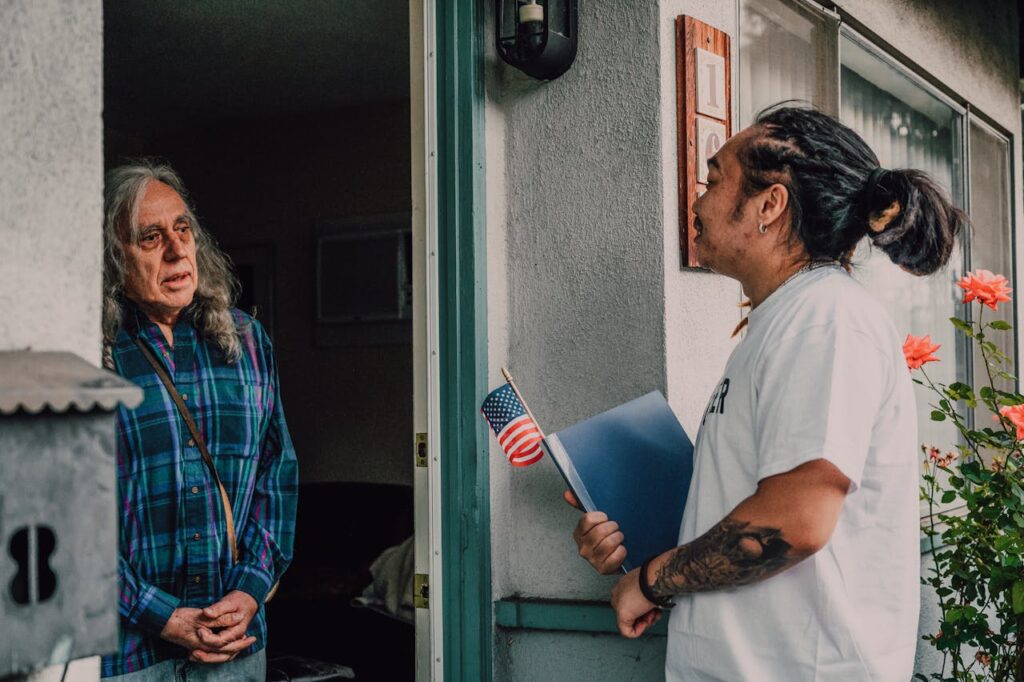 Neighbors helping 